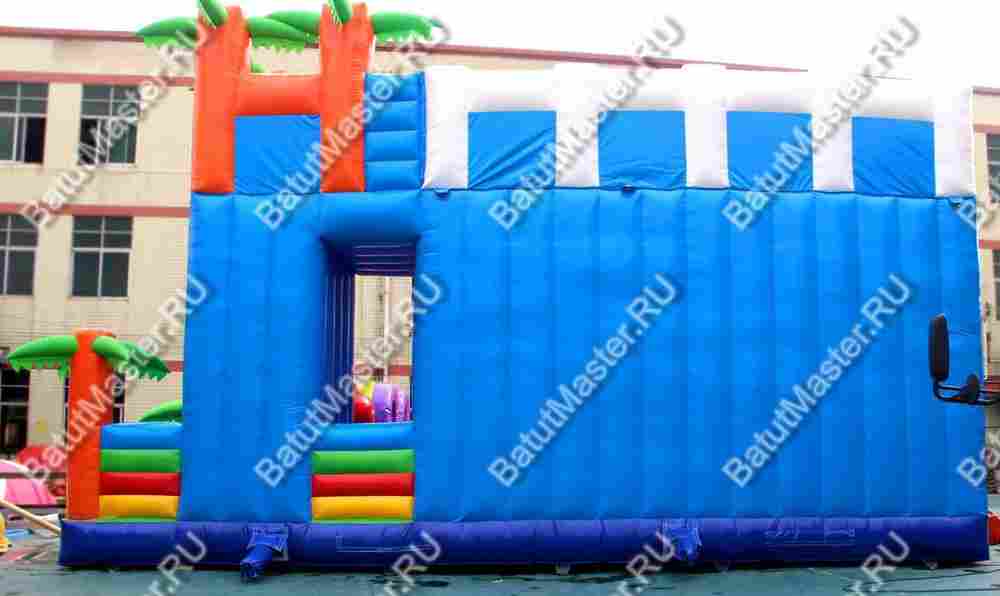 Надувной батут горка "Парк Юрского периода"