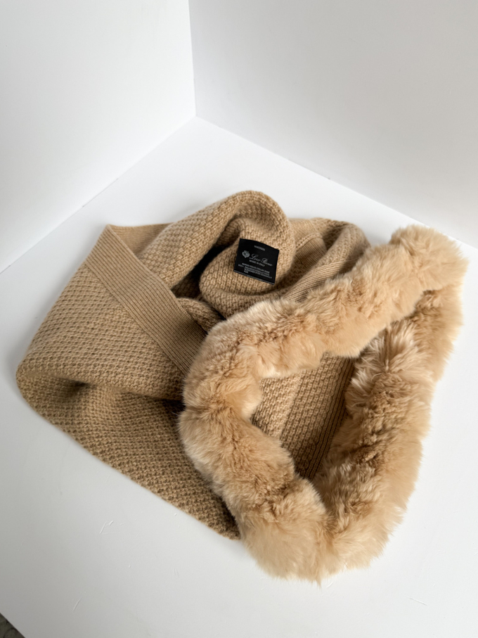 Кашемировый шарф-снуд Loro Piana, S