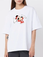 Футболка больших размеров с принтом микки маус