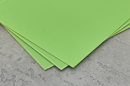 G10-spacer зелёный неон, лист 250х130х1,6мм