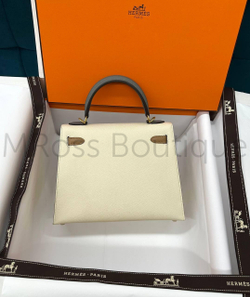 Сумка Hermes Kelly женская в молочном цвете