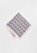 Шелковый платок Qarlygash & Qyzgaldaq PINK GREY 140x140
