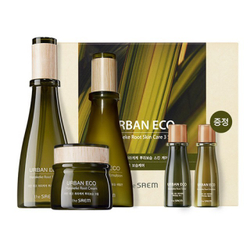The Saem Urban Eco Harakeke Root Skin Care 3 Set бьюти-набор для лица с экстрактом корня новозеландского льна