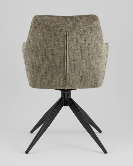 Стул обеденный поворотный Eva серо-зеленый