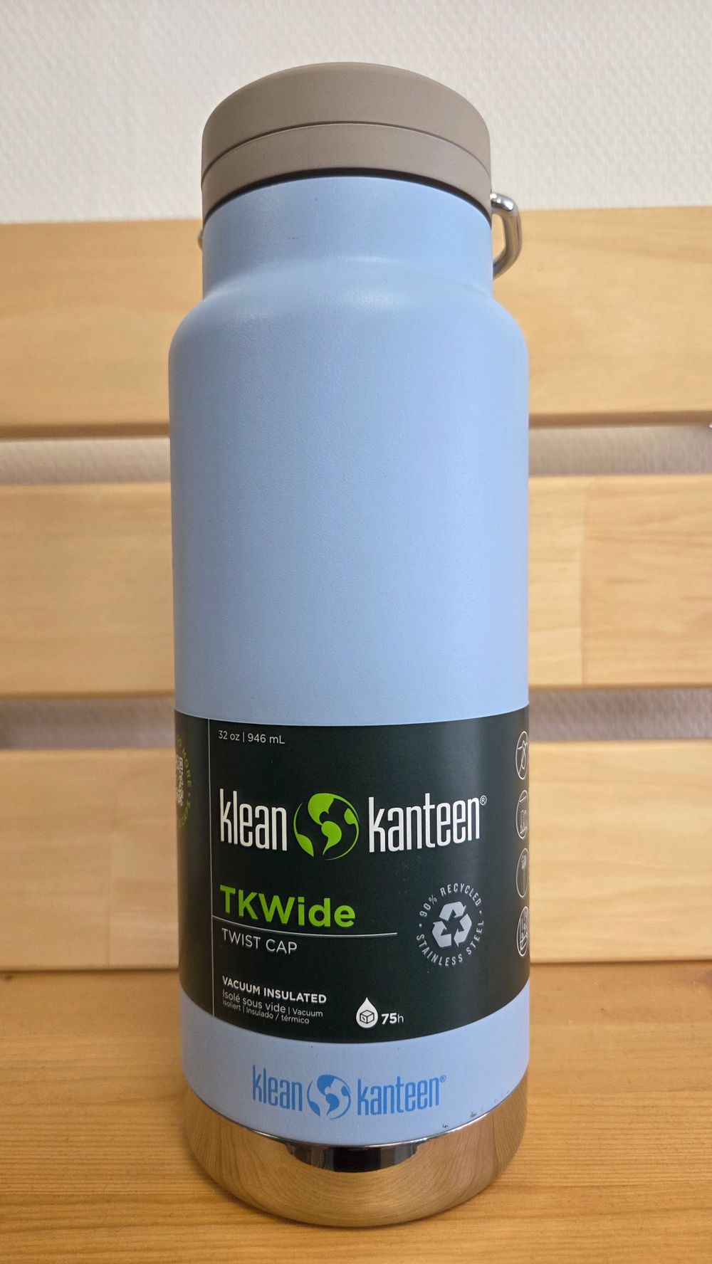 Термобутылка Klean Kanteen TKWide Twist Cap 32oz (946 мл) Clear Sky (витринный образец)