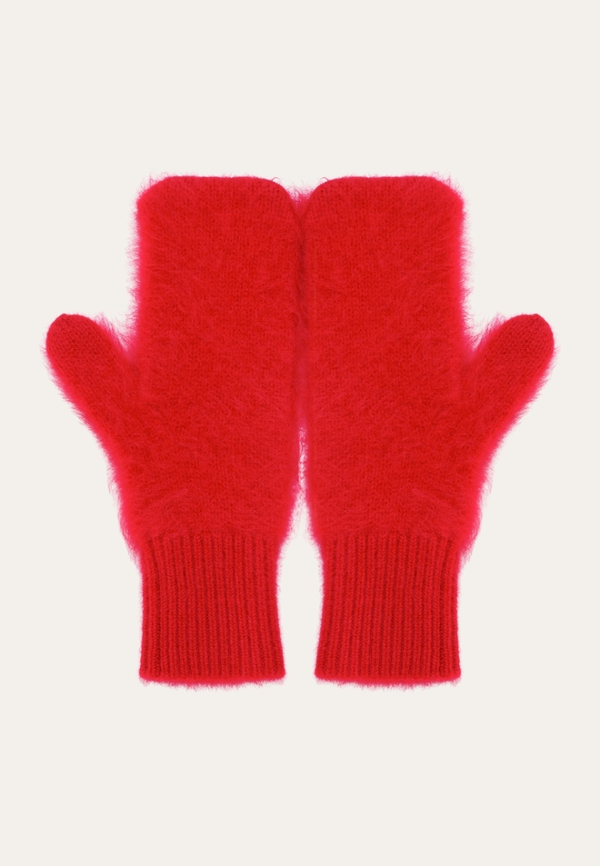 Варежки из пушистого кашемира