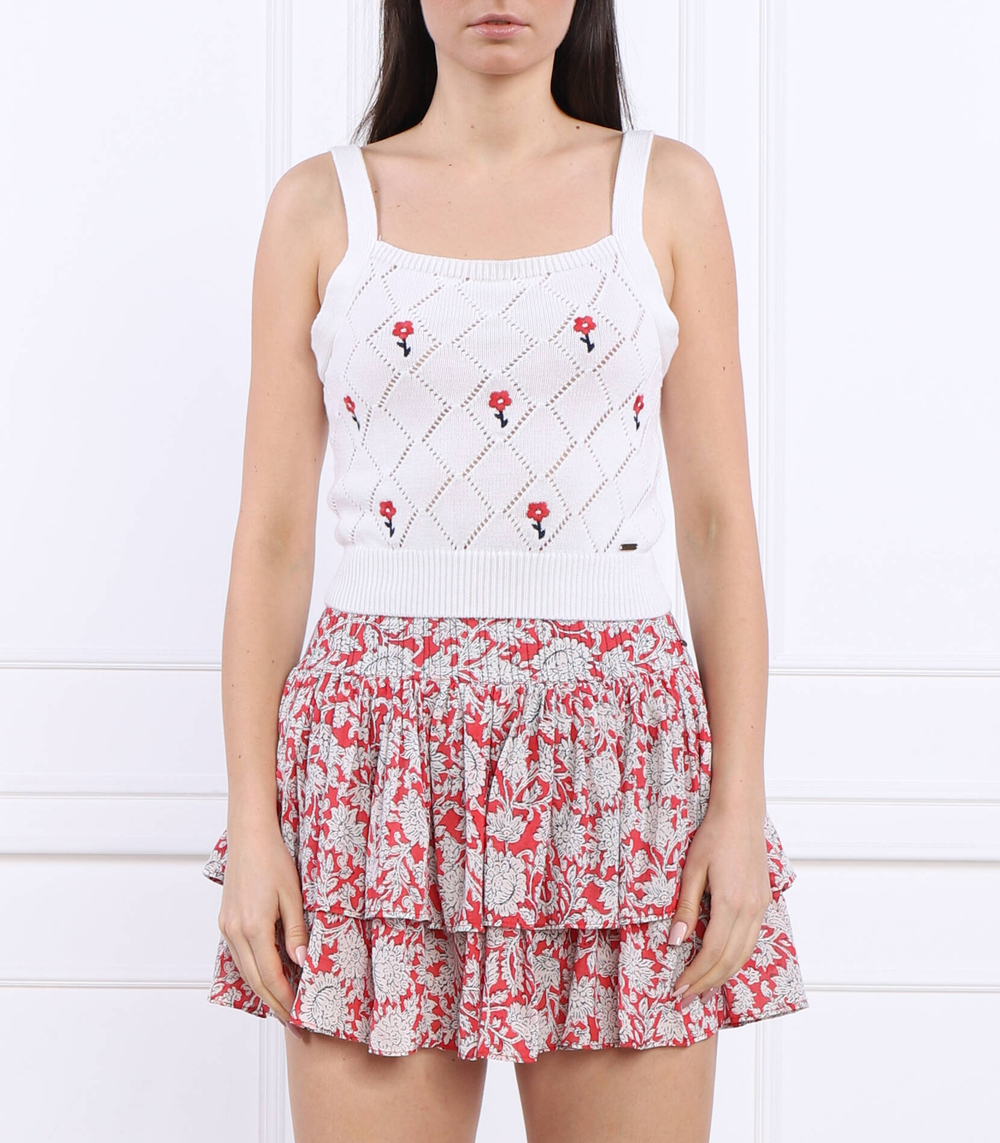 Топ FLORA Pepe Jeans London - белый(PL701963)