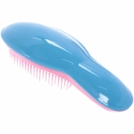 Расческа массажная компактная «Manhattan style», цвет голубой/розовый, 20,5*7,5см
