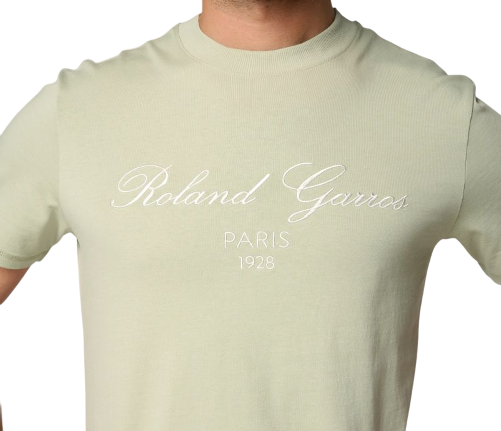 Мужская теннисная футболка Roland Garros Sporty Chic Tiago - зеленая