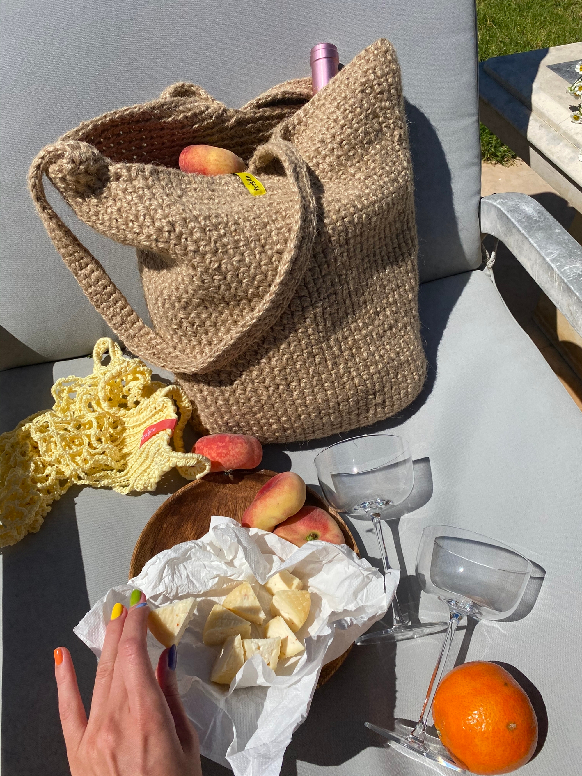 Сумка-шоппер из джута