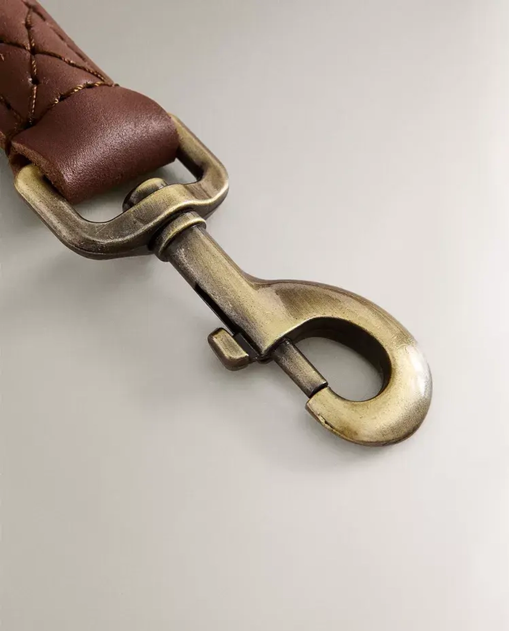 ZARA HOME ПОВОДОК ДЛЯ СОБАК ИЗ КОЖИ И ВЕРЕВКИ, КРАСНЫЙ