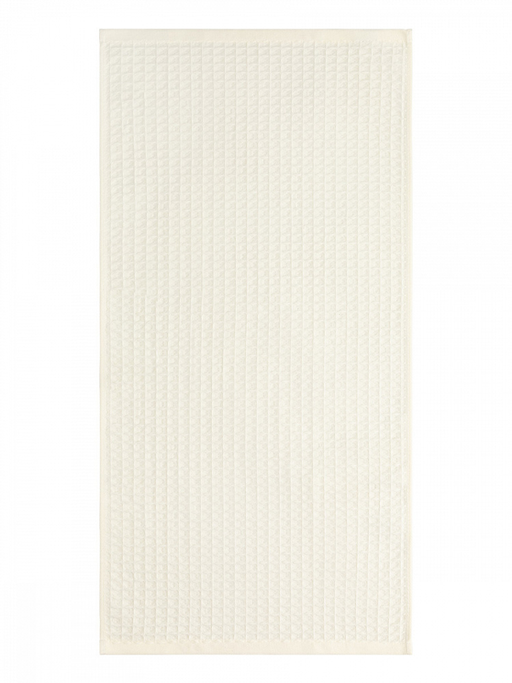 Полотенце кухонное DeNASTIA вафля/махра 470gsm 35x75, хлопок, молочный