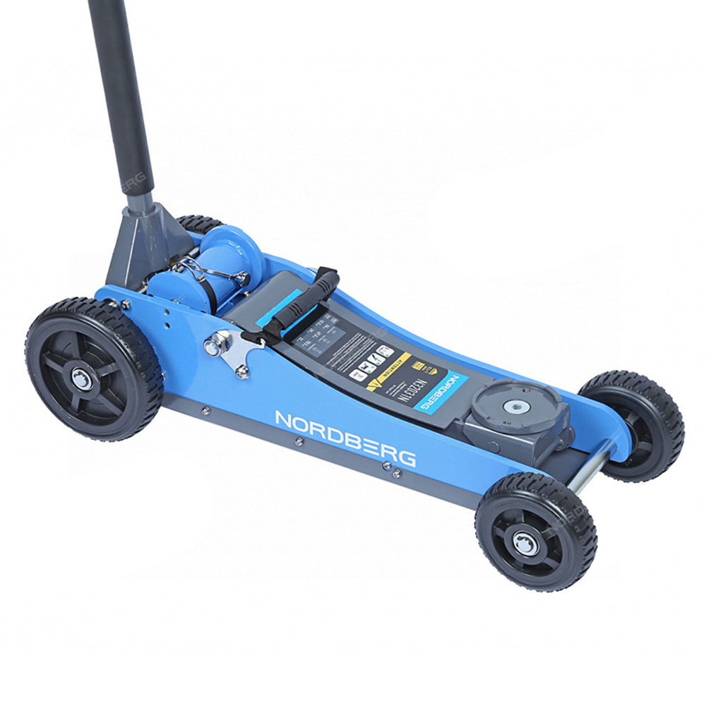 NORDBERG (N32031N) Домкрат подкатной с большими колесами, 3 т