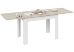 Стол деревянный Woodville Промо Тип 4 белый, дуб сонома светлый