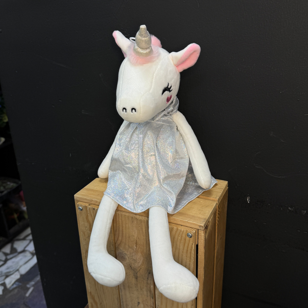Единорожка плюшевая в платье