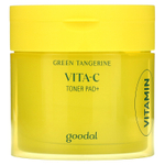 Goodal, Green Tangerine Vita-C Toner Pad +, 70 подушечек