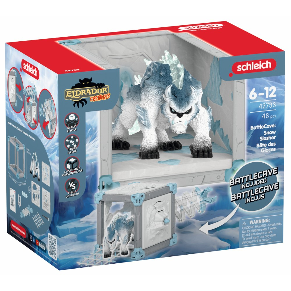 Schleich Eldrador Creatures - Боевая пещера BattleCave + Снежный Рубака 42733