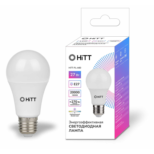 Лампа HiTT-PL-A60-22-230-E27-3000