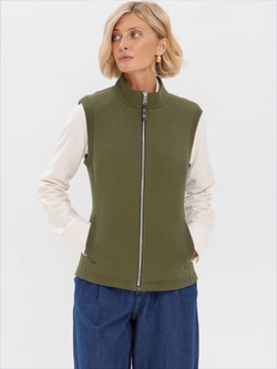 Жилет с начесом на молнии