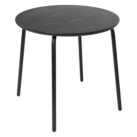 Стол обеденный round, D80 см, черный