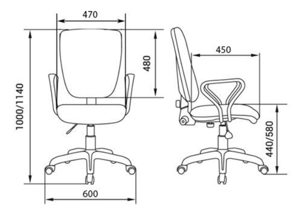 Кресло для персонала НОТА new Гольф