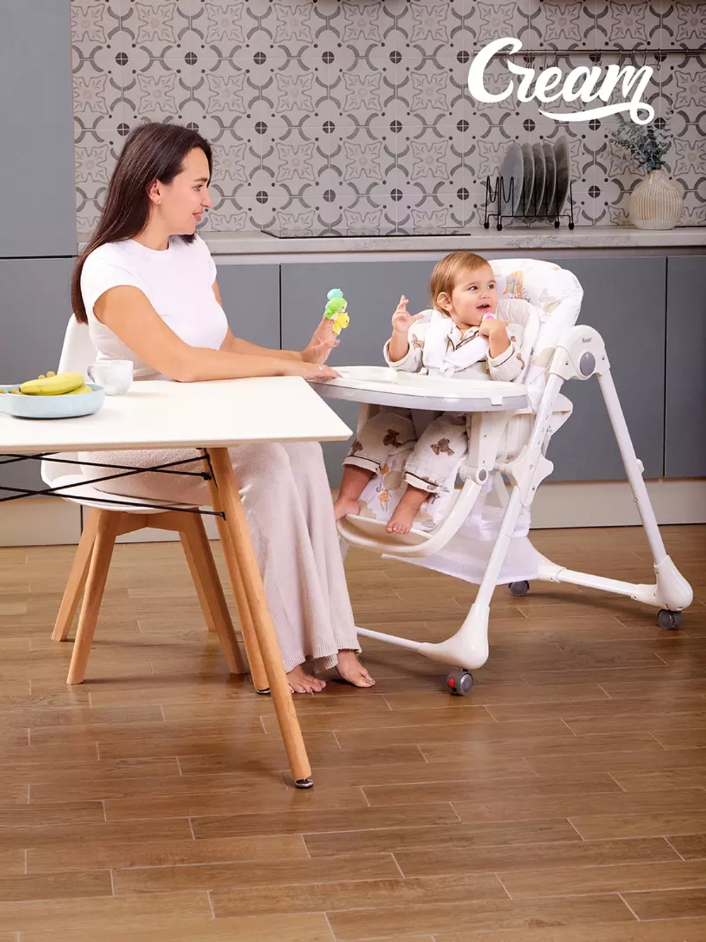 Стульчик для кормления RANT "CREAM" RH302 Pilot