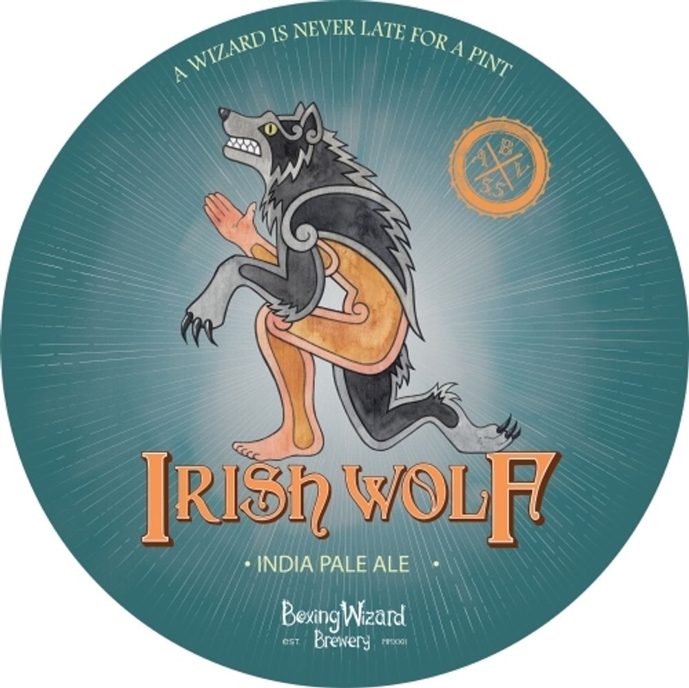 Пиво Боксин Визард Бревери Айриш Вулф / Boxing Wizard Brewery Irish Wolf 20л - кег