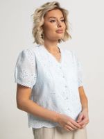 Блуза Бал цветов (голубая) Б15748-7М LT Collection