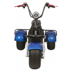 Электроскутер CityCoCo Trike GT X7 PRO Синий С БАГАЖНИКОМ