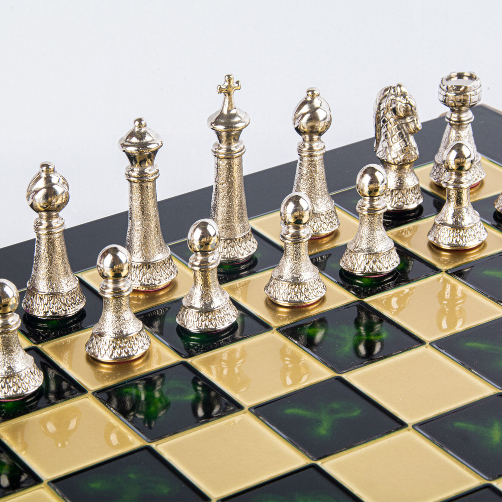 nan CLASSIC METAL CHESSШахматы классические Manopoulos Золотой / Серебряный
