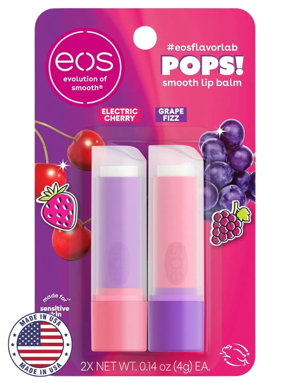 Бальзам для губ 10 виноград и вишня