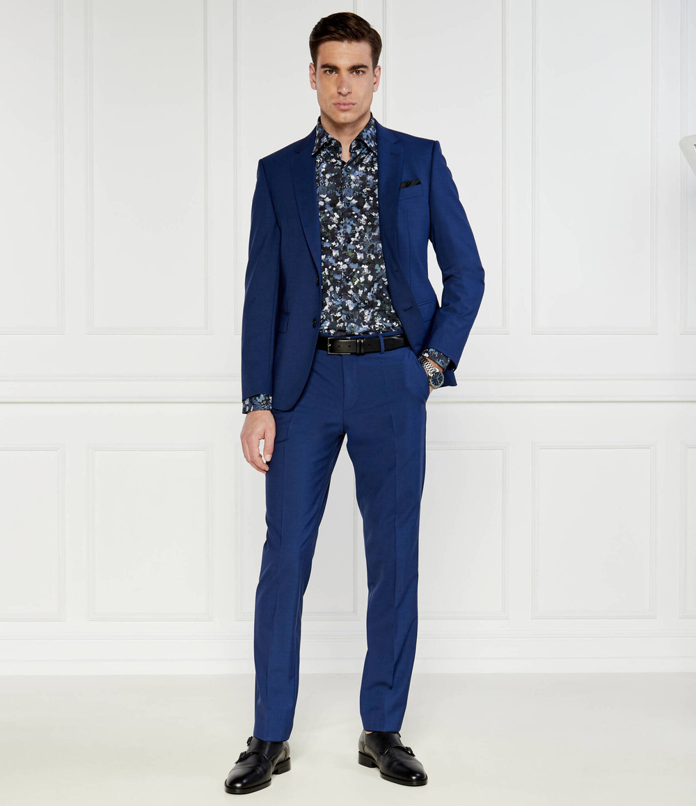 штаны h-genius-mm-224 BOSS BLACK - темно-синий(50480009)