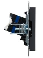 BRITE Розетка компьютерная RJ45 кат.6 РК11-БрГ графит IEK