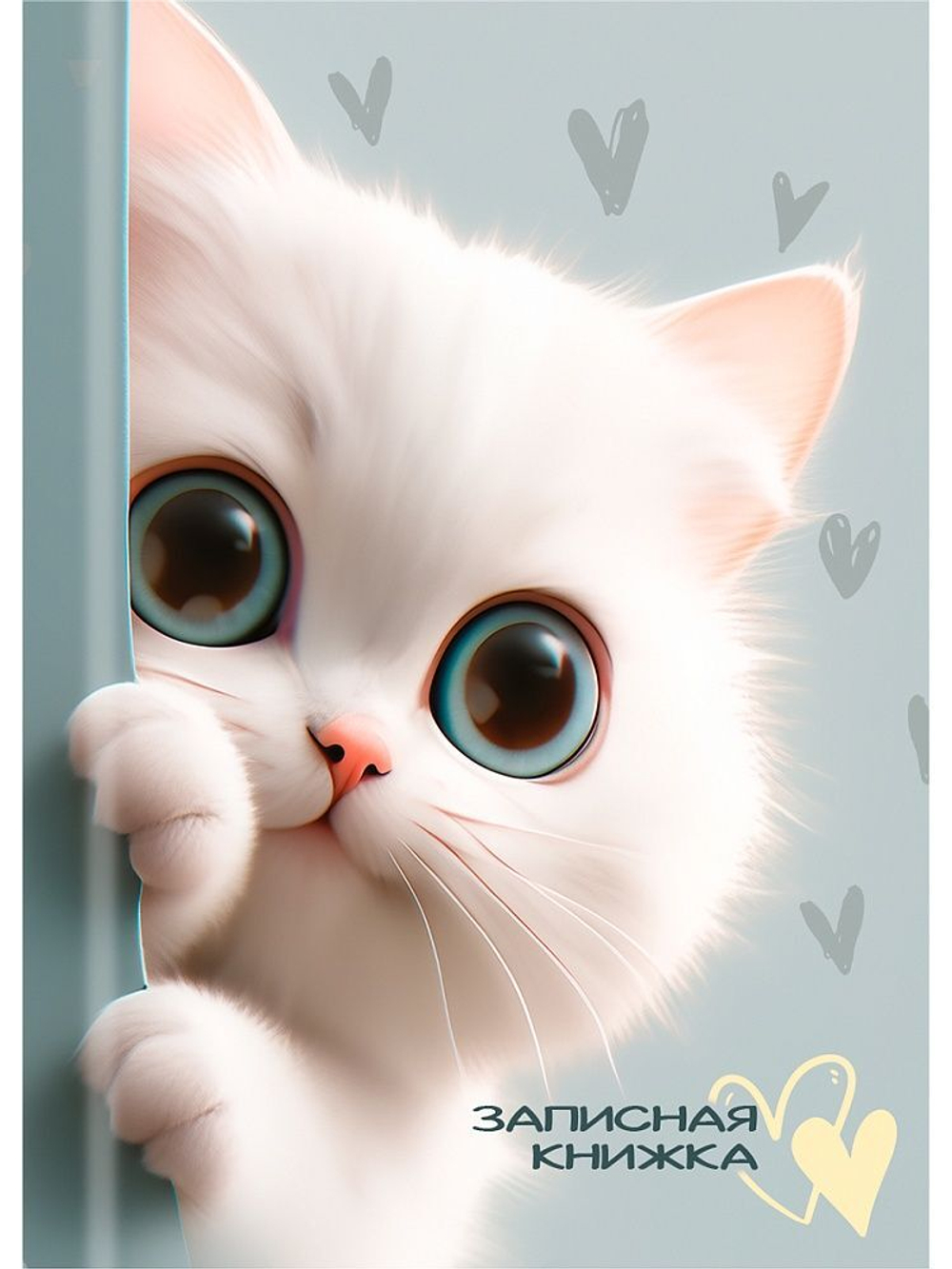 Блокнот А7 7БЦ 48л "Обаятельные котята" клетка, глянц.лам.