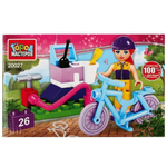 Конструктор пластмассовый 26эл. "Велопрогулка" коробка 20027-AA (Город мастеров)
