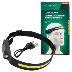 Фонарь налобный ударопрочный (3-4.5V, 3W, IPX4) RockForce RF-JBEL9906
