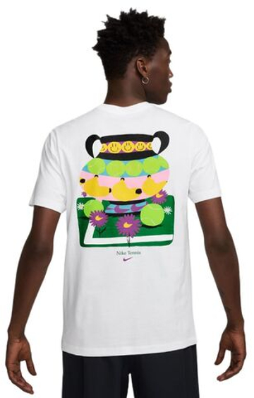 Мужская теннисная футболка Nike Court Tennis - white