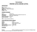 IRISONE ALPHA (IONONE ALPHA) / ИРИСОН АЛЬФА CAS 127-41-3
