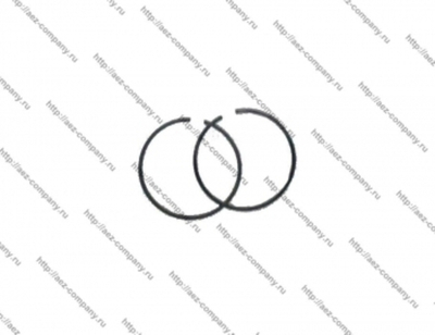Кольцо поршневое б/к D:35-мм, H:1.2-мм (Husqvarna 125R/128R) [AEZ]