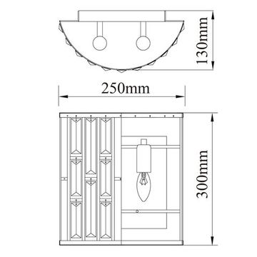 Настенный светильник 2*Е14 121020102 золото Монарх 1 MW-Light