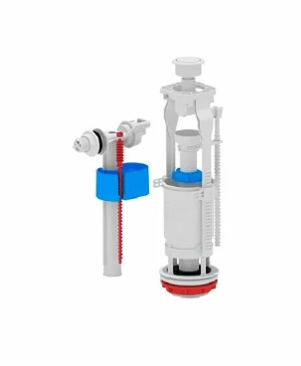 Арматура  бок,подв. кнопка АНИпласт WC6050M ЭКОНОМ