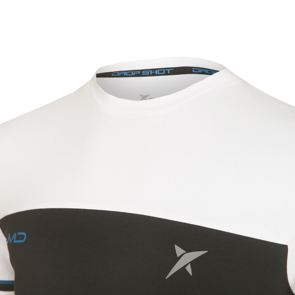 Мужское теннисное поло Drop Shot Anacor JMD T-Shirt Men - Black, White