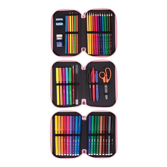 Penal \ Пенал \ Pencil bag 2-DECKER PENCIL CASE CNT. FUN ANIMALS BL