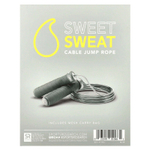 Sports Research, Sweet Sweat, канатная скакалка, черный, 1 скакалка