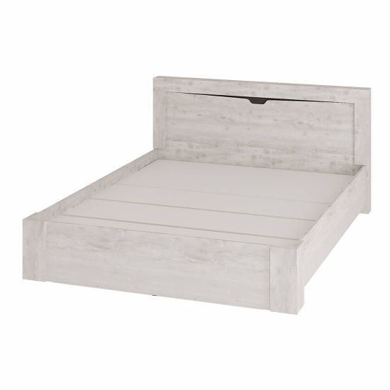 Леонардо bts КР-15 Кровать бетон пайн светлый/графит без тахты