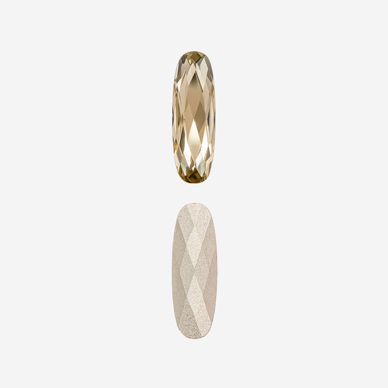 Кристалл Длинный Овал (Long Classical Oval), оттенок "Светлый Колорадо Топаз"/"Light Colorado Topaz", 15*5мм