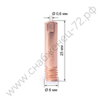 Наконечник М6х25х0.6 прямой (140.0008/MD0008-06)