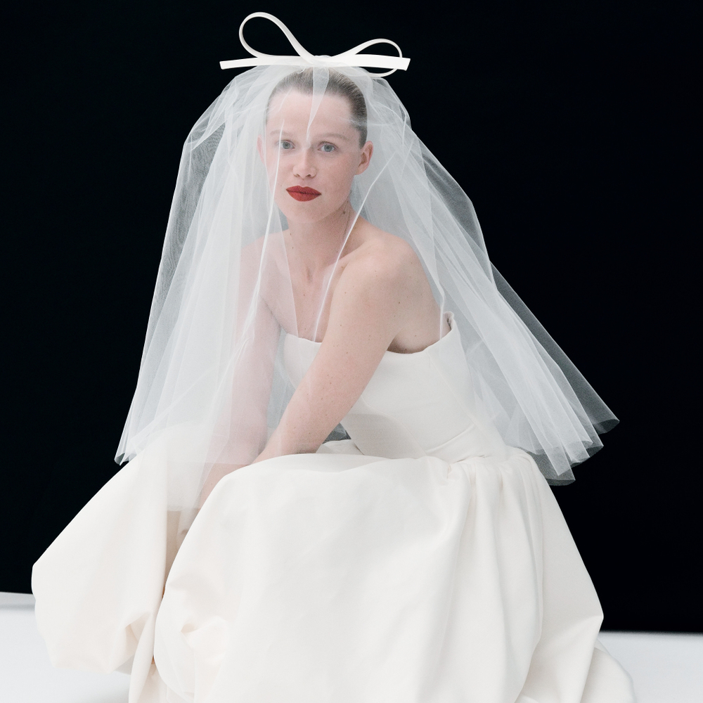 Фата с объемным бантом "Стрекоза"