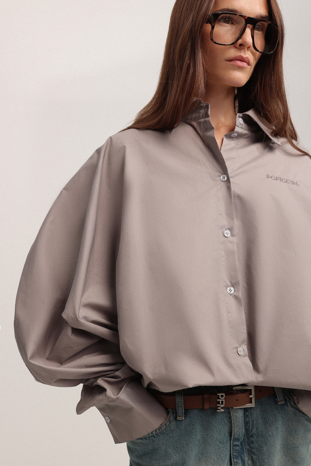 Рубашка О-силуэта