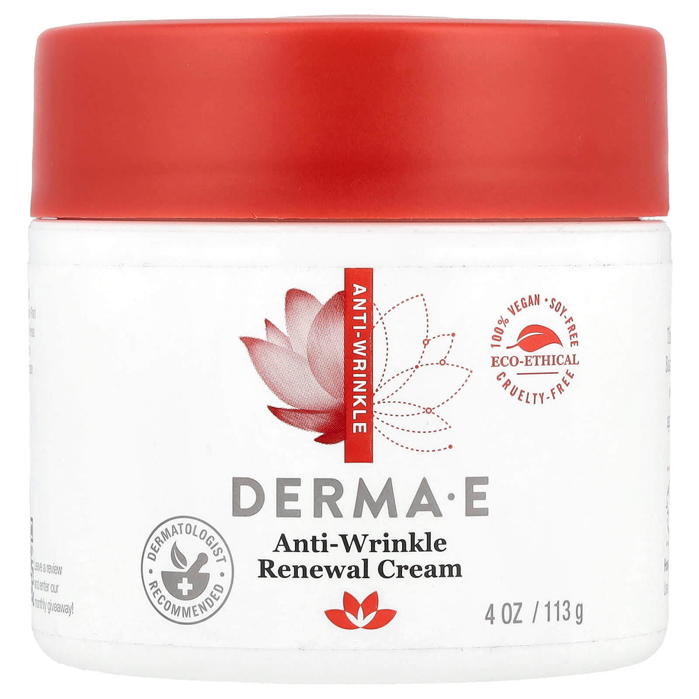 DERMA E, восстанавливающий крем против морщин, 113 г (4 унции)